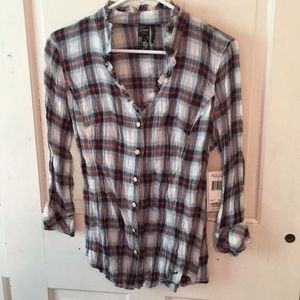 Guess button up flannel shirt